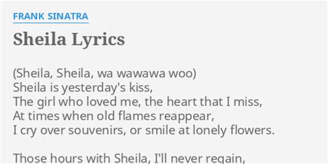 sheila lyrics|to sheila lyrics meaning.